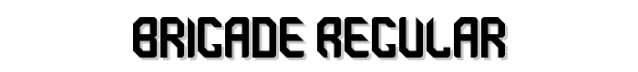 brigade Regular font